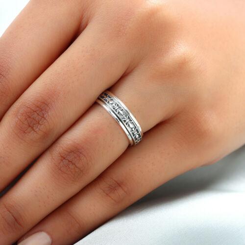 Fleur De Lis Vintage Spinner Ring-Rings-NEVANNA