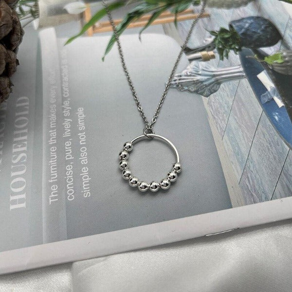 Mia Fidget Ring Pendant Necklace-Necklaces-NEVANNA
