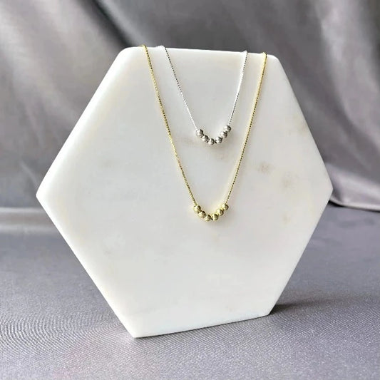 Minimalist Sphere Beads Necklace-Necklaces-NEVANNA