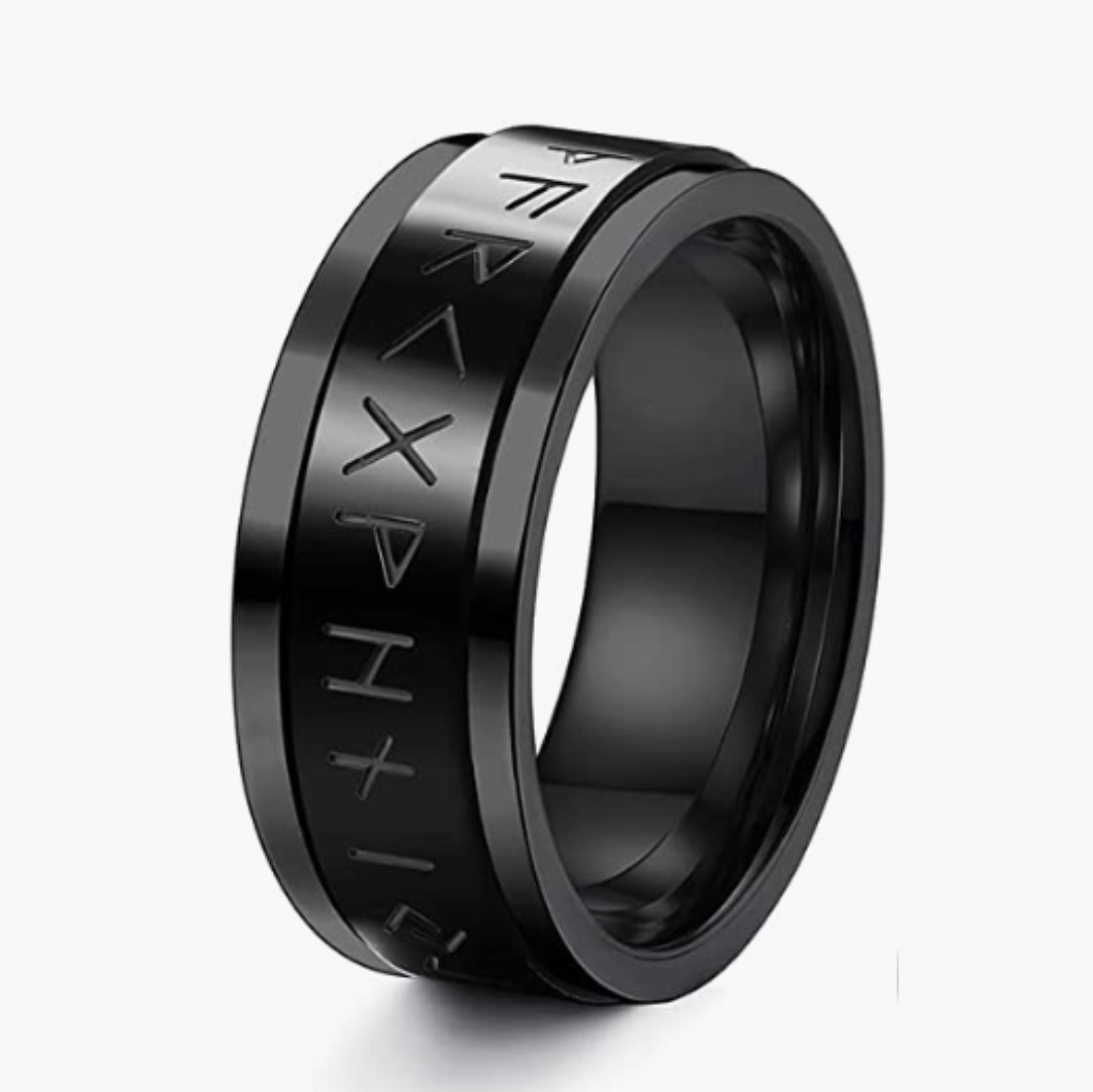 Nordic Runes Spinner Ring-NEVANNA