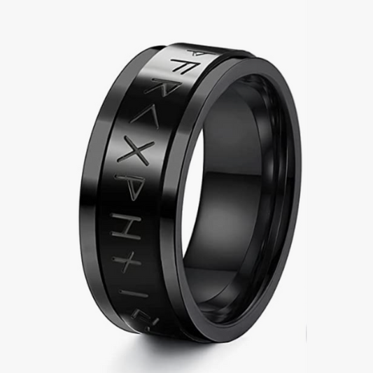 Nordic Runes Spinner Ring-NEVANNA