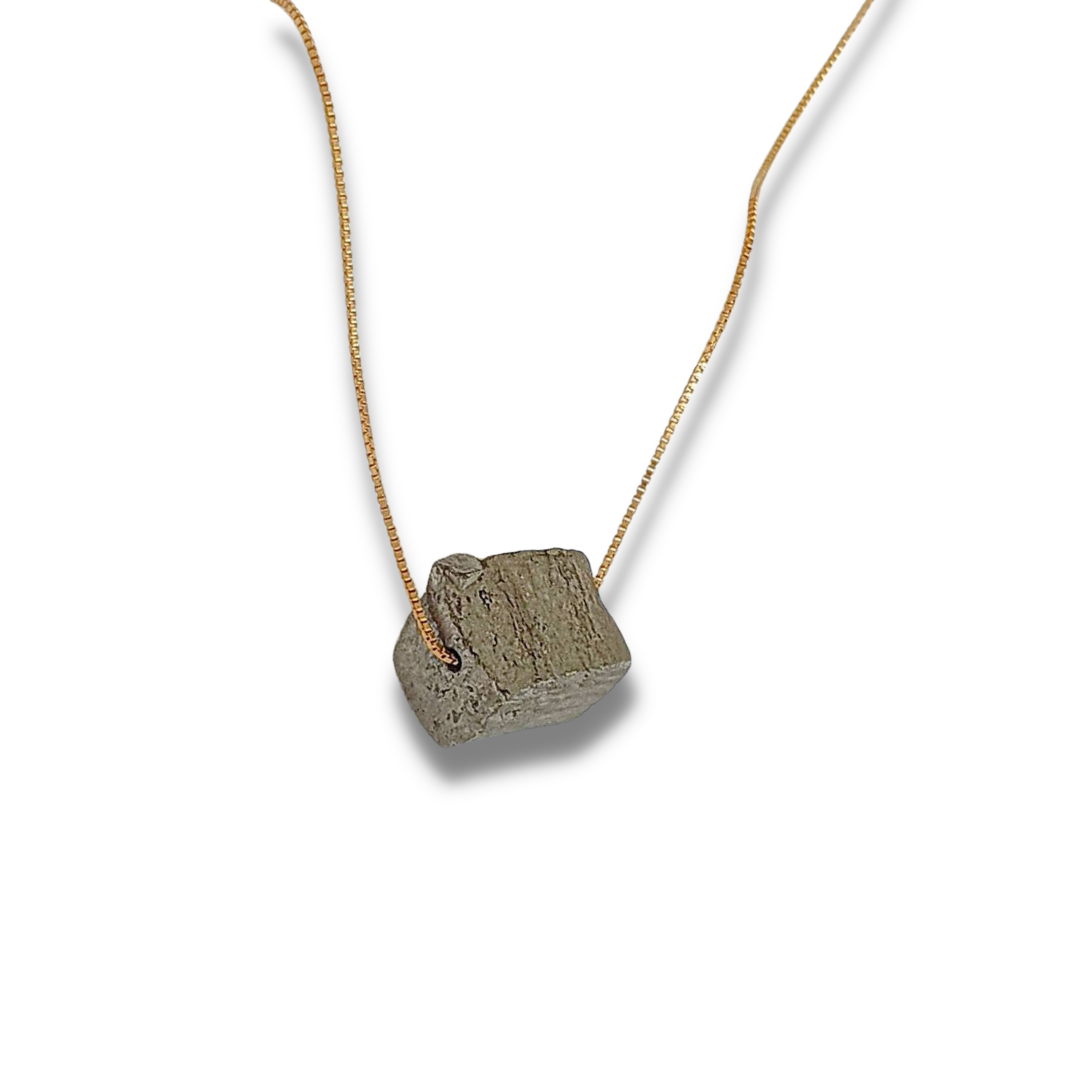 Pyrite - 14k Gold Plated Necklace-Necklace-NEVANNA