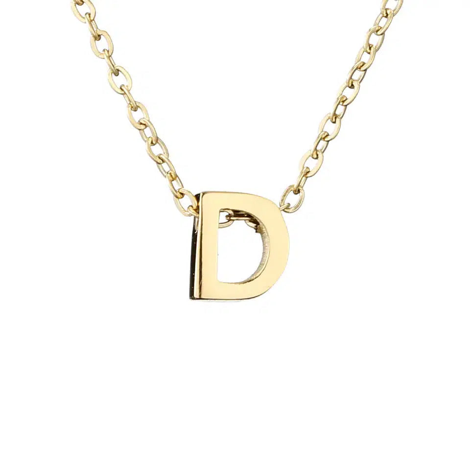 Simple Initial Necklace-Necklaces-NEVANNA
