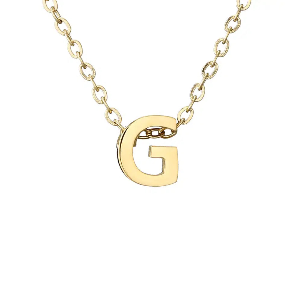 Simple Initial Necklace-Necklaces-NEVANNA