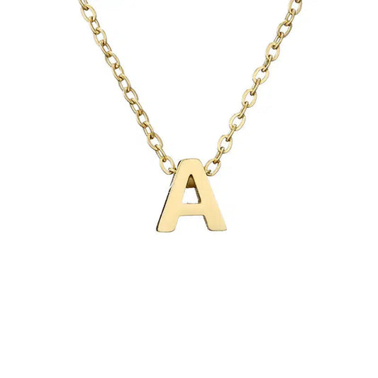 Simple Initial Necklace-Necklaces-NEVANNA