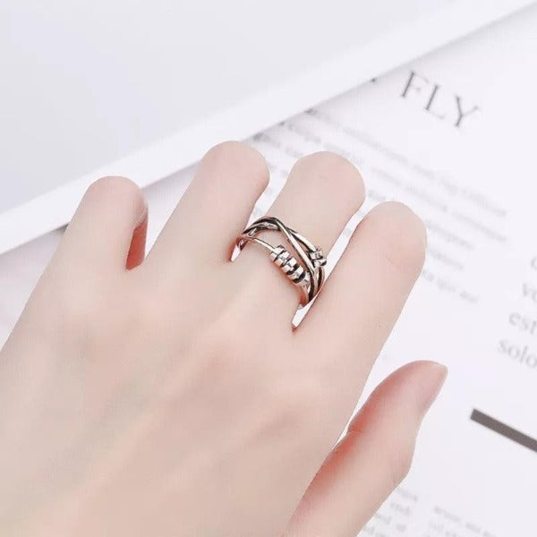 Adjustable Stacking Anxiety Ring-Rings-NEVANNA