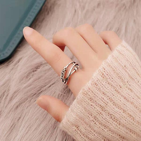 Adjustable Stacking Anxiety Ring-Rings-NEVANNA