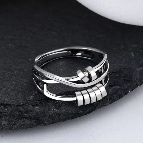 Adjustable Stacking Anxiety Ring-Rings-NEVANNA