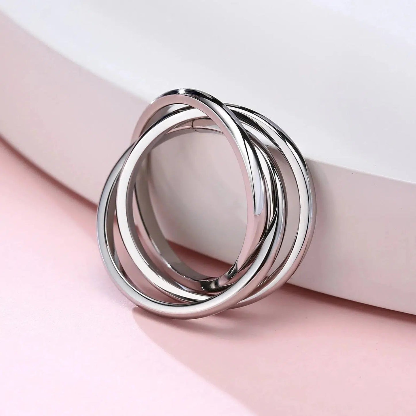 Triple Interlocked Fidget Ring-Rings-NEVANNA