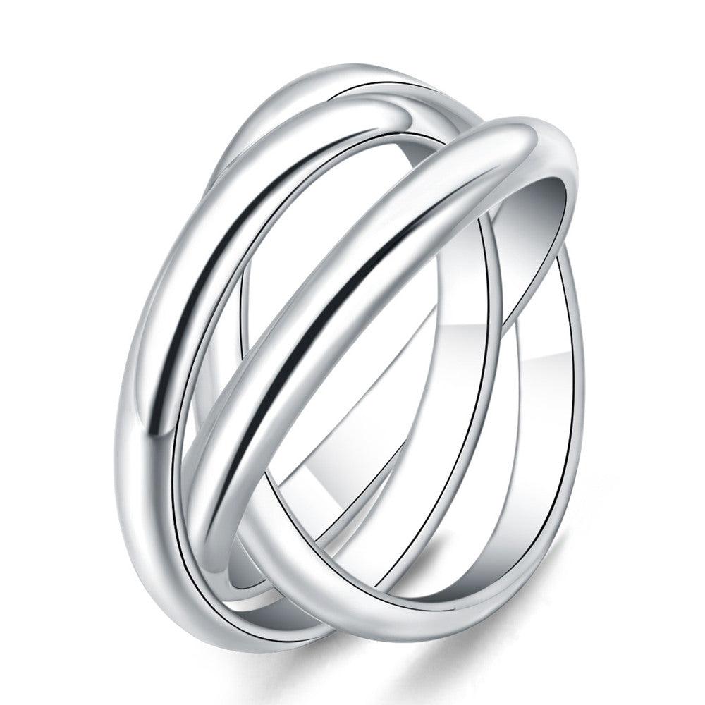 Triple Interlocked Fidget Ring-Rings-NEVANNA