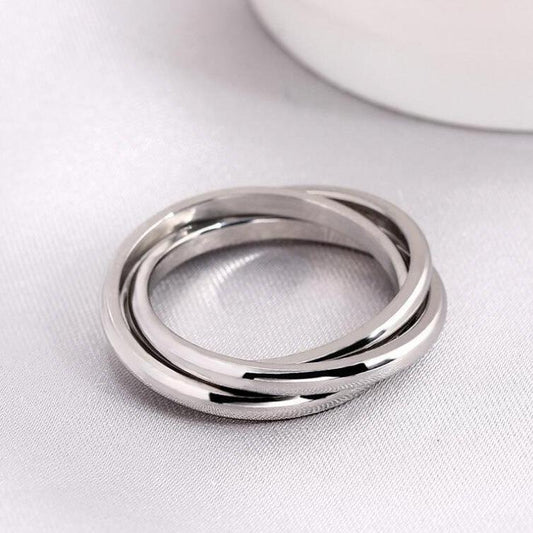 Triple Interlocked Fidget Ring-Rings-NEVANNA