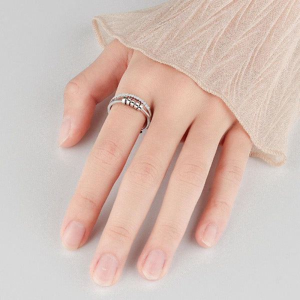 Adjustable Anti-Anxiety Bead Ring-Rings-NEVANNA